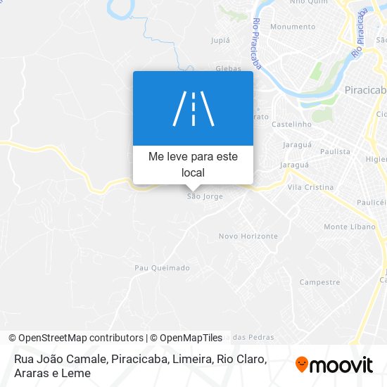 Rua João Camale mapa