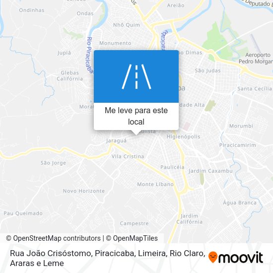Rua João Crisóstomo mapa