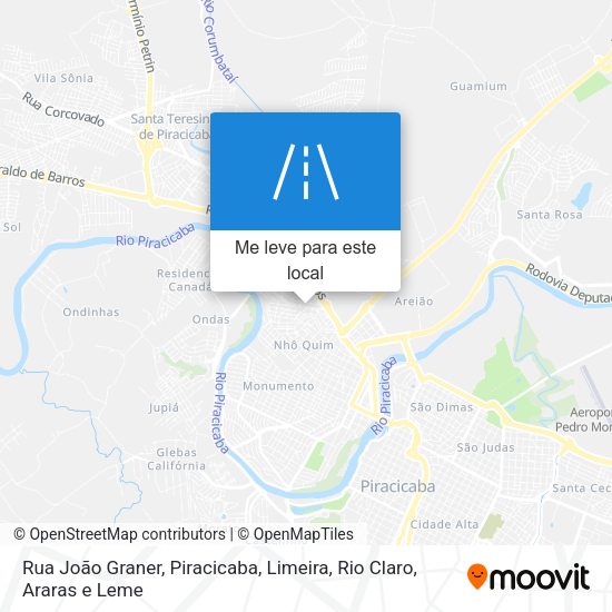 Rua João Graner mapa