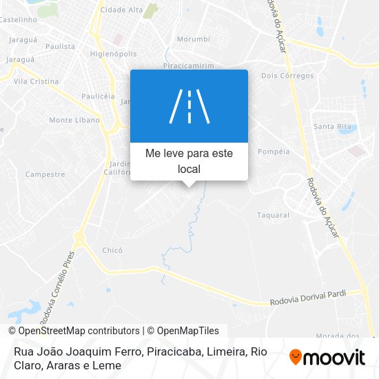 Rua João Joaquim Ferro mapa