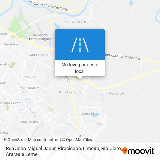 Rua João Miguel Japur mapa