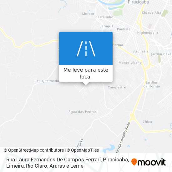 Rua Laura Fernandes De Campos Ferrari mapa