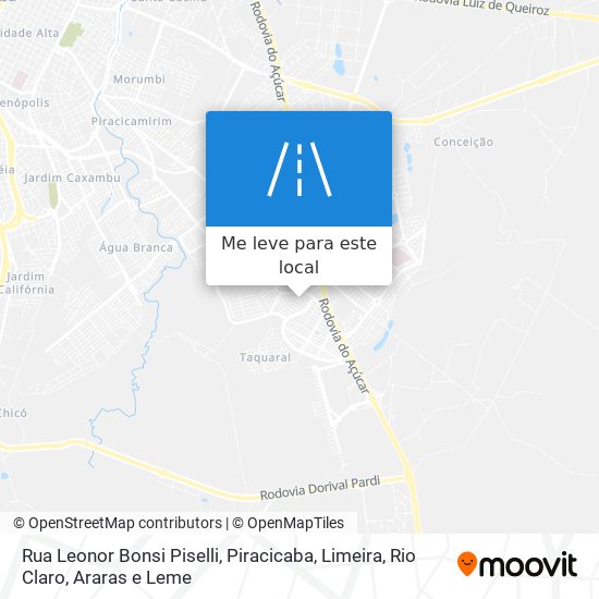 Rua Leonor Bonsi Piselli mapa