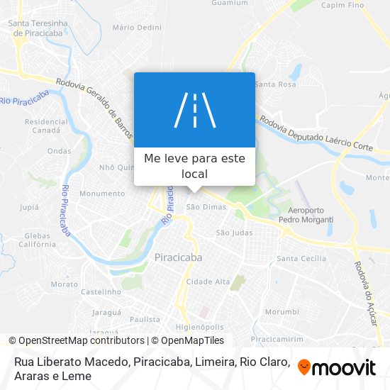 Rua Liberato Macedo mapa