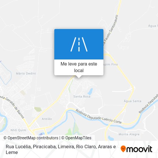 Rua Lucélia mapa