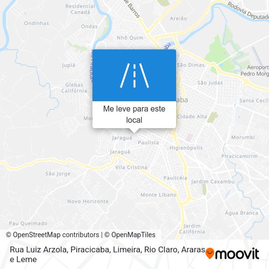 Rua Luiz Arzola mapa
