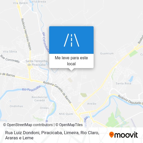Rua Luiz Dondoni mapa
