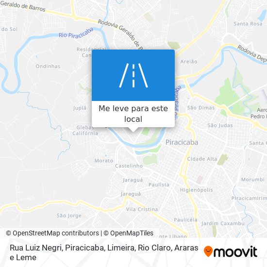 Rua Luiz Negri mapa