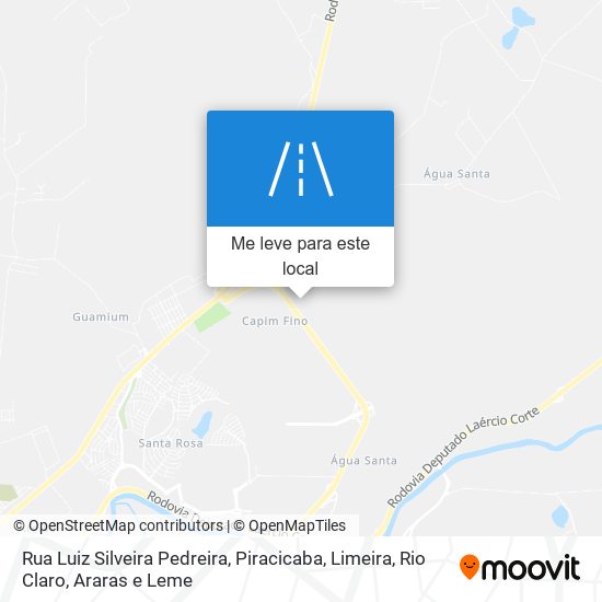Rua Luiz Silveira Pedreira mapa
