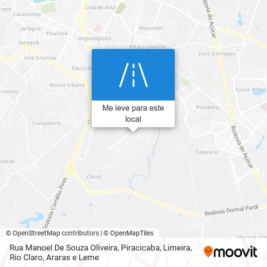 Rua Manoel De Souza Oliveira mapa