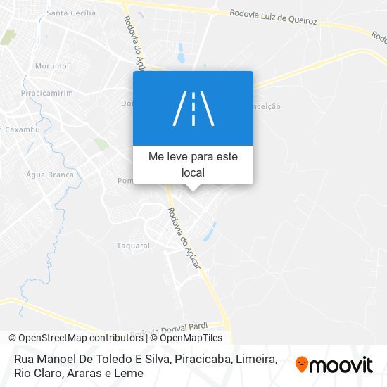 Rua Manoel De Toledo E Silva mapa