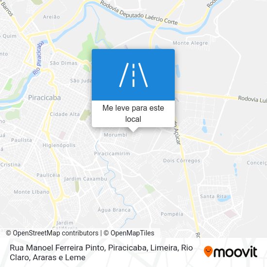 Rua Manoel Ferreira Pinto mapa