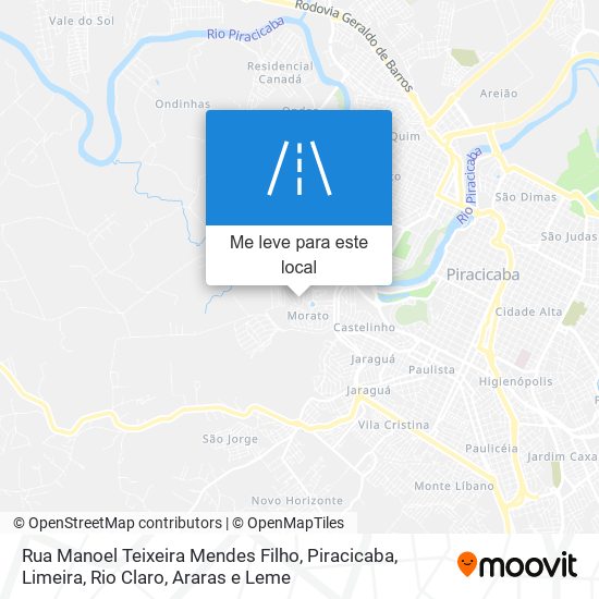 Rua Manoel Teixeira Mendes Filho mapa