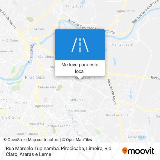 Rua Marcelo Tupinambá mapa