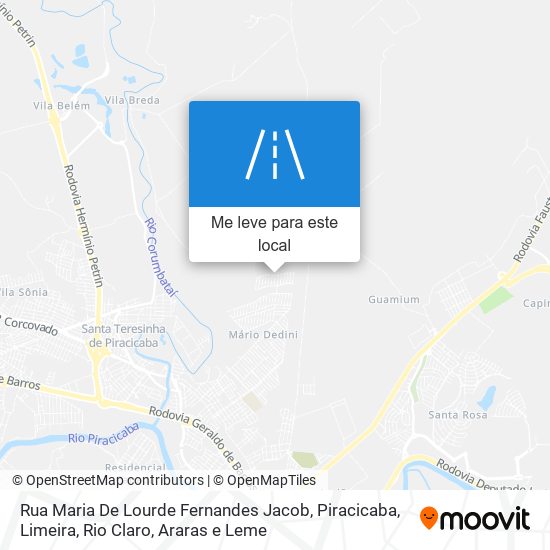 Rua Maria De Lourde Fernandes Jacob mapa