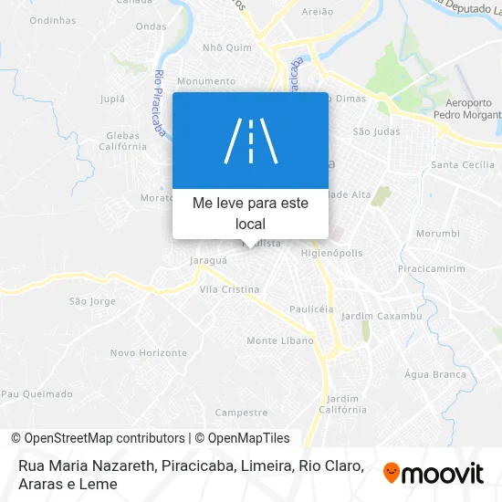 Rua Maria Nazareth mapa