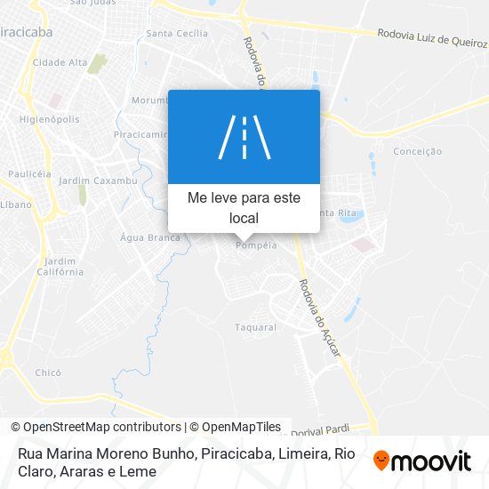 Rua Marina Moreno Bunho mapa