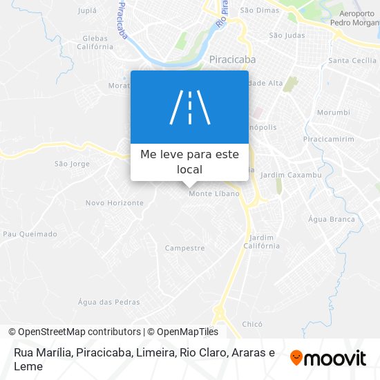 Rua Marília mapa