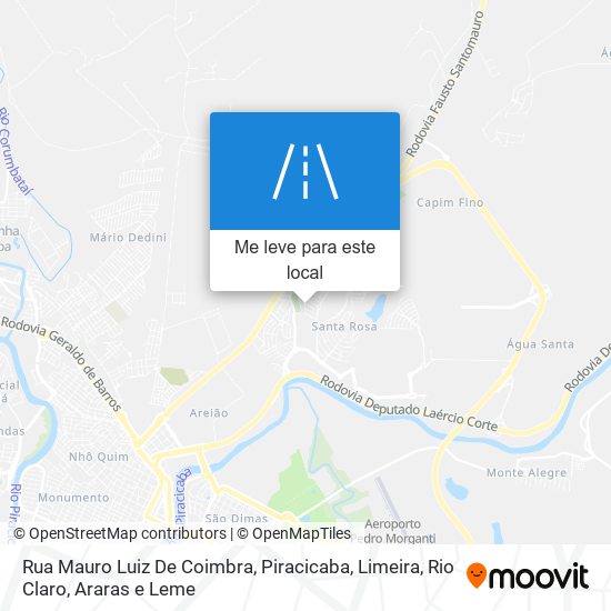 Rua Mauro Luiz De Coimbra mapa