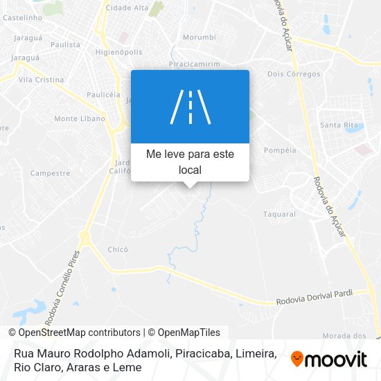 Rua Mauro Rodolpho Adamoli mapa