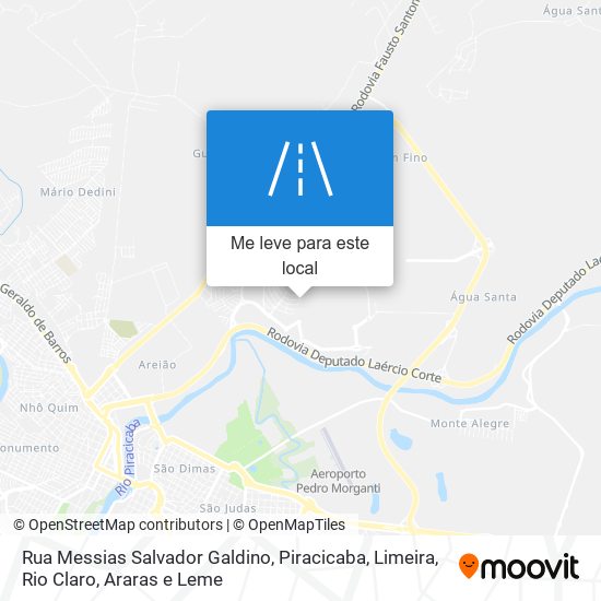 Rua Messias Salvador Galdino mapa