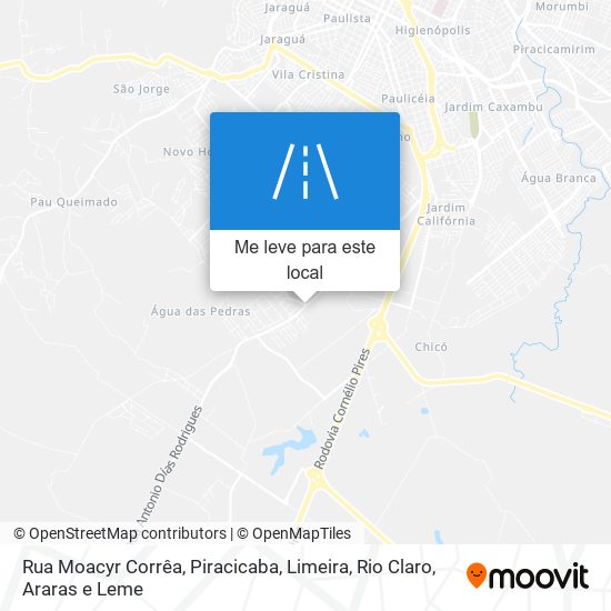 Rua Moacyr Corrêa mapa