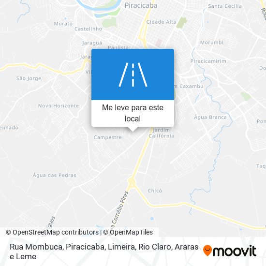 Rua Mombuca mapa