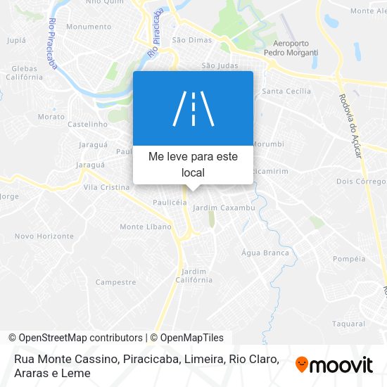 Rua Monte Cassino mapa