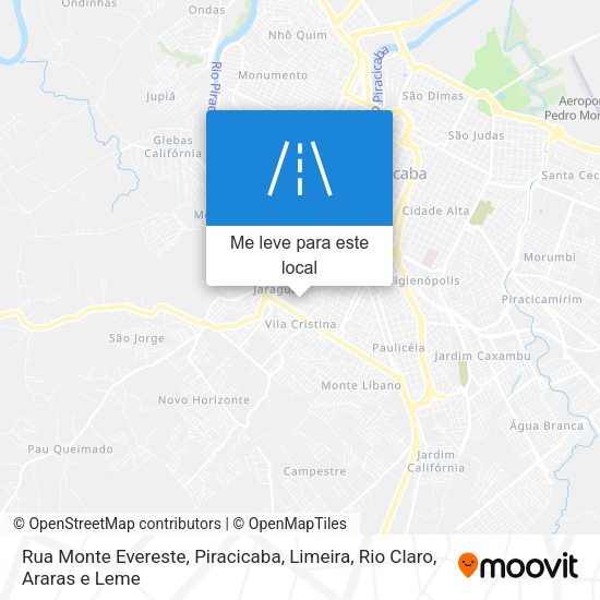 Rua Monte Evereste mapa