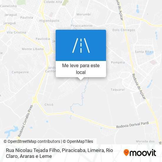 Rua Nicolau Tejada Filho mapa
