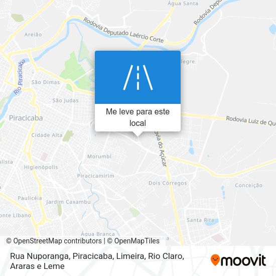 Rua Nuporanga mapa