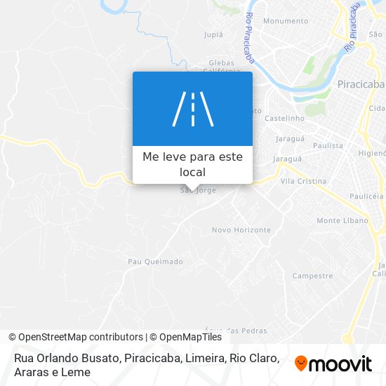 Rua Orlando Busato mapa