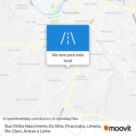 Rua Ottília Nascimento Da Silva mapa