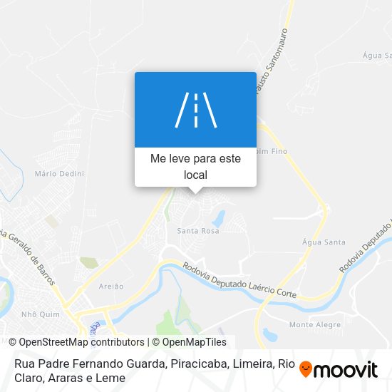Rua Padre Fernando Guarda mapa