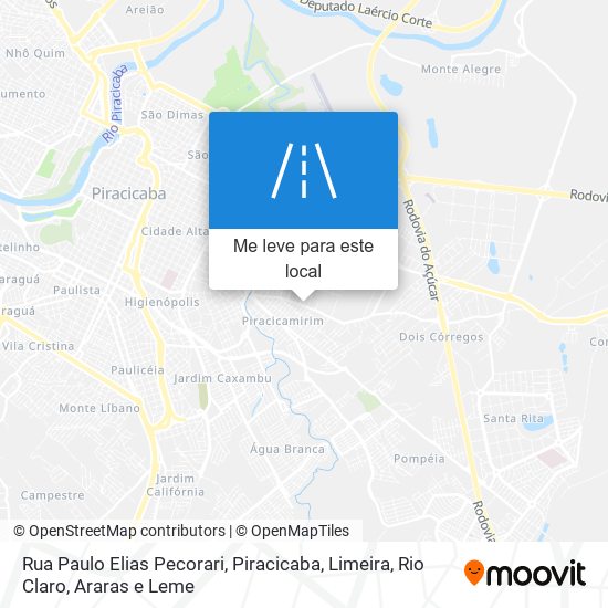 Rua Paulo Elias Pecorari mapa