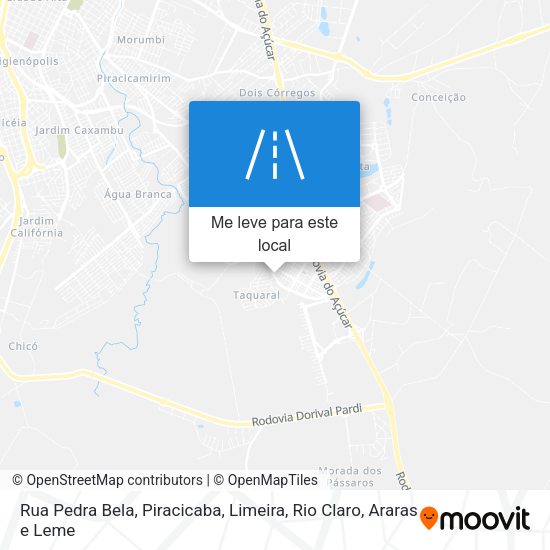 Rua Pedra Bela mapa