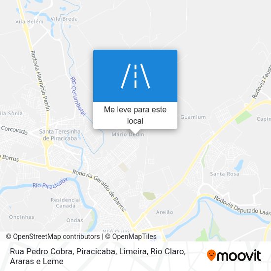 Rua Pedro Cobra mapa