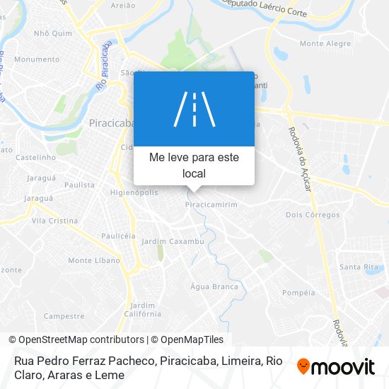 Rua Pedro Ferraz Pacheco mapa