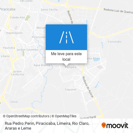 Rua Pedro Perin mapa