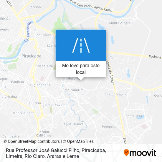 Rua Professor José Galucci Filho mapa