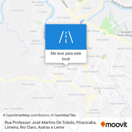 Rua Professor José Martins De Toledo mapa