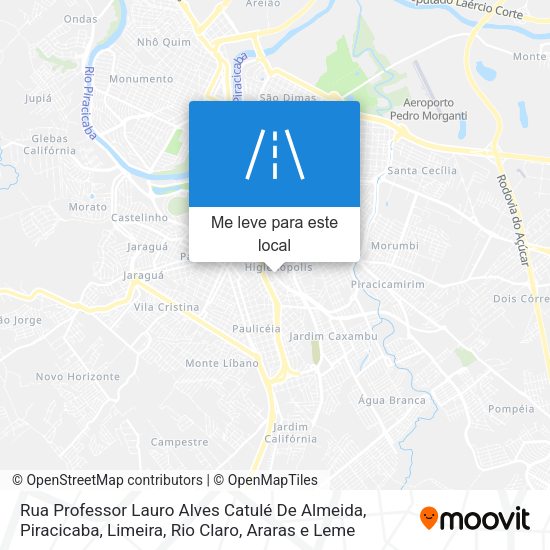 Rua Professor Lauro Alves Catulé De Almeida mapa
