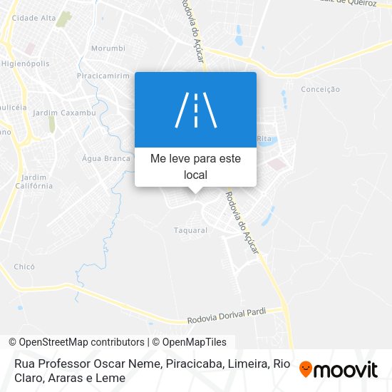 Rua Professor Oscar Neme mapa