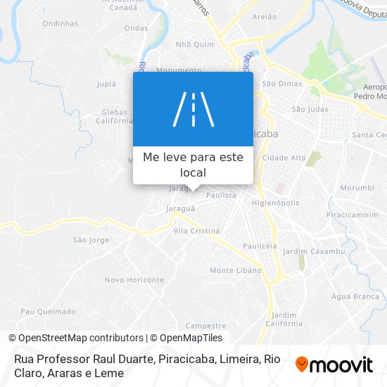 Rua Professor Raul Duarte mapa