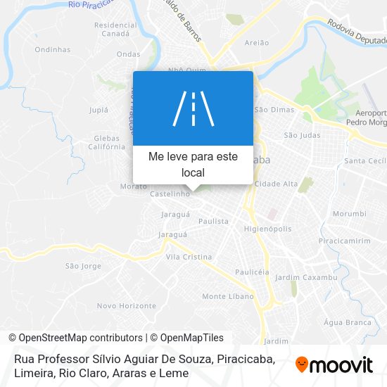Rua Professor Sílvio Aguiar De Souza mapa