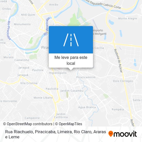 Rua Riachuelo mapa