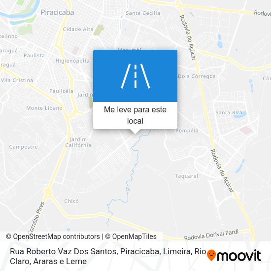 Rua Roberto Vaz Dos Santos mapa