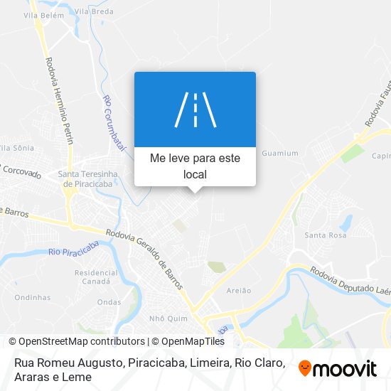 Rua Romeu Augusto mapa