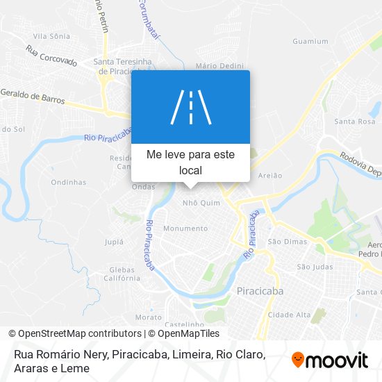 Rua Romário Nery mapa