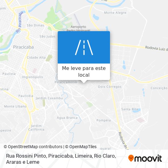 Rua Rossini Pinto mapa